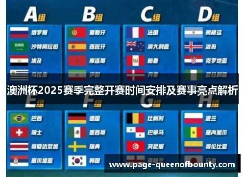 澳洲杯2025赛季完整开赛时间安排及赛事亮点解析