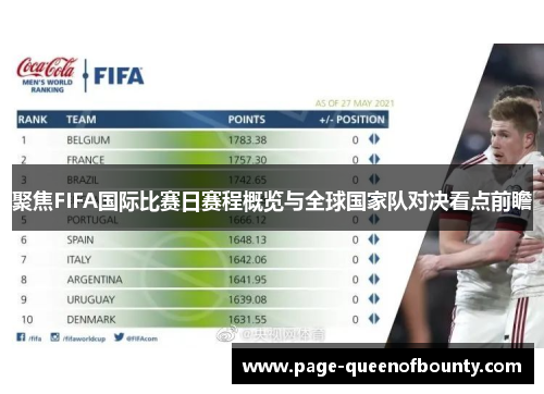 聚焦FIFA国际比赛日赛程概览与全球国家队对决看点前瞻